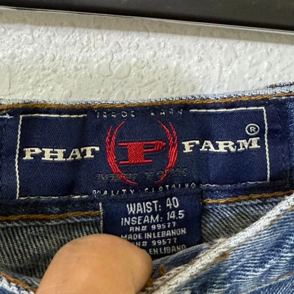 Phat farm blue denim shorts